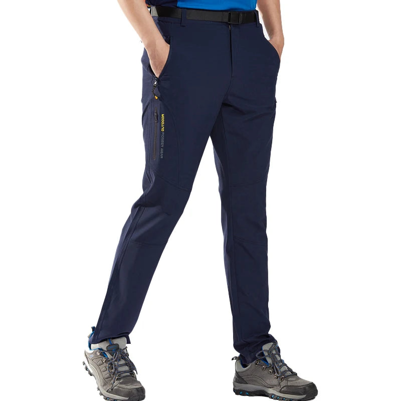LNGXO Hiking Pants Men Quick Dry Trekking Camping Climbing Running Outdoor Rain Pants Stretch Breathable Elasticity Trousers Men