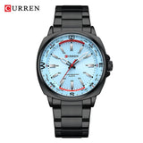 CURREN 8455 Men's Quartz Watch Large Dial Waterproof Stainless Steel Strap Casual Business Elegant Watches for Men Reloj Hombre