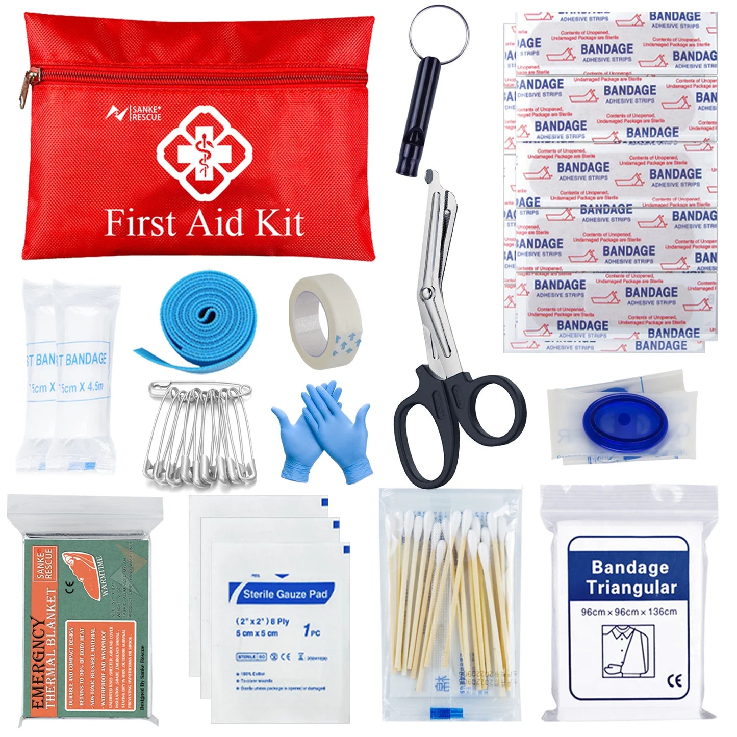 Kit de primeros auxilios táctico para coche, accesorios para supervivencia, equipo de acampada, maletín médico, bolsa EDC de autodefensa ifak
