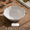 Elegant Classical Plate French Retro Ceramic Dishes Home Plate Rice Bowl Party Tableware Set White Lace Embossed Dinner Plate