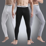 Calzoncillos largos térmicos para hombre, ropa interior de invierno cálida y agradable para la piel, mallas elásticas suaves y cómodas de talla grande.
