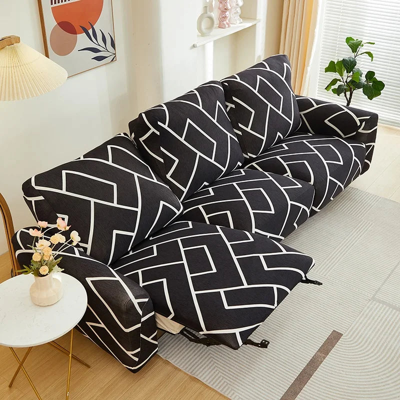 Elastic Recliner Sofa Cover Printed Slipcover Chair Sofa Protector Relax Armchair Stretch Couch Covers For Living Room