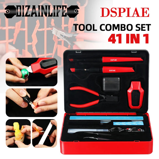 DSPIAE TC-S01 Departuretool Combo Multifunctional Model Tool Set Gundam Assembly Handmade Scissors Sandpaper Tweezers Beginner