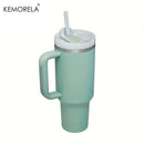 KEMORELA 30&40 oz Tumbler With Handle Lid Straw 887/1182ML Stainless Steel Water Bottle Vacuum Thermos Cup Travel Car Coffee Mug