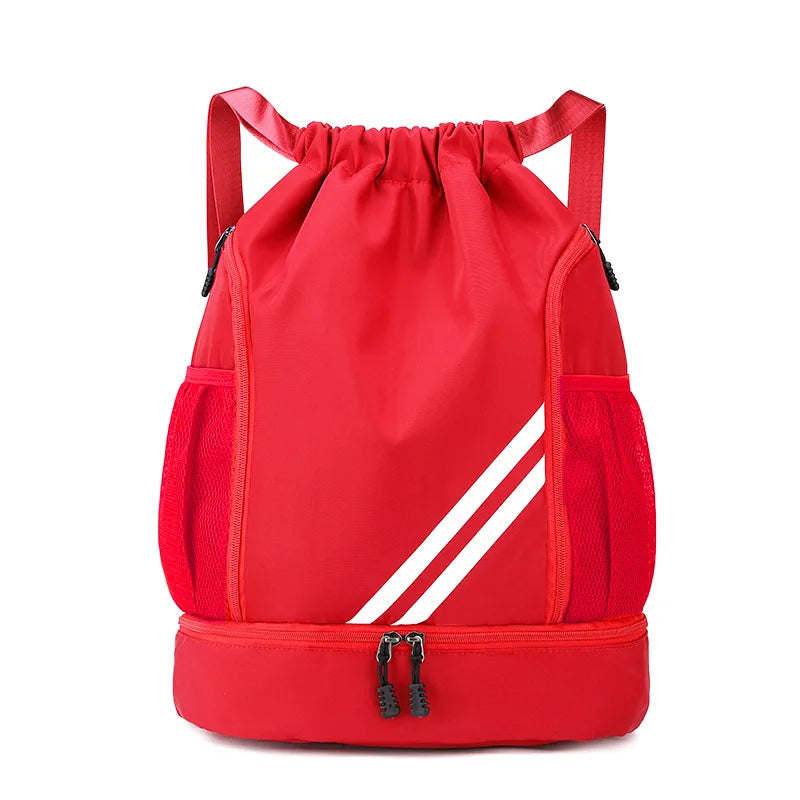 Mochila deportiva con cordón para gimnasio, para mujer y hombre, para baloncesto, fútbol, ​​fútbol, ​​entrenamiento, deportes al aire libre