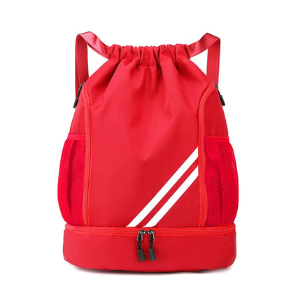 Mochila deportiva con cordón para gimnasio, para mujer y hombre, para baloncesto, fútbol, ​​fútbol, ​​entrenamiento, deportes al aire libre