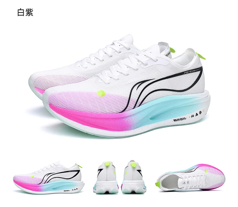 Marathon Cushion Carbon Plate Sports Running Shoes Men Breathable Lightweight Women Comfortable Nonskid Speciality Sneakers 45