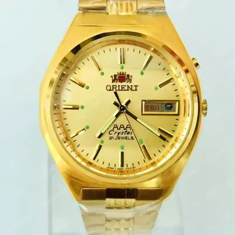 Double lion triple AAA automatic mechanical watch authentic stock double lion table double lion men's watch Oriental watch
