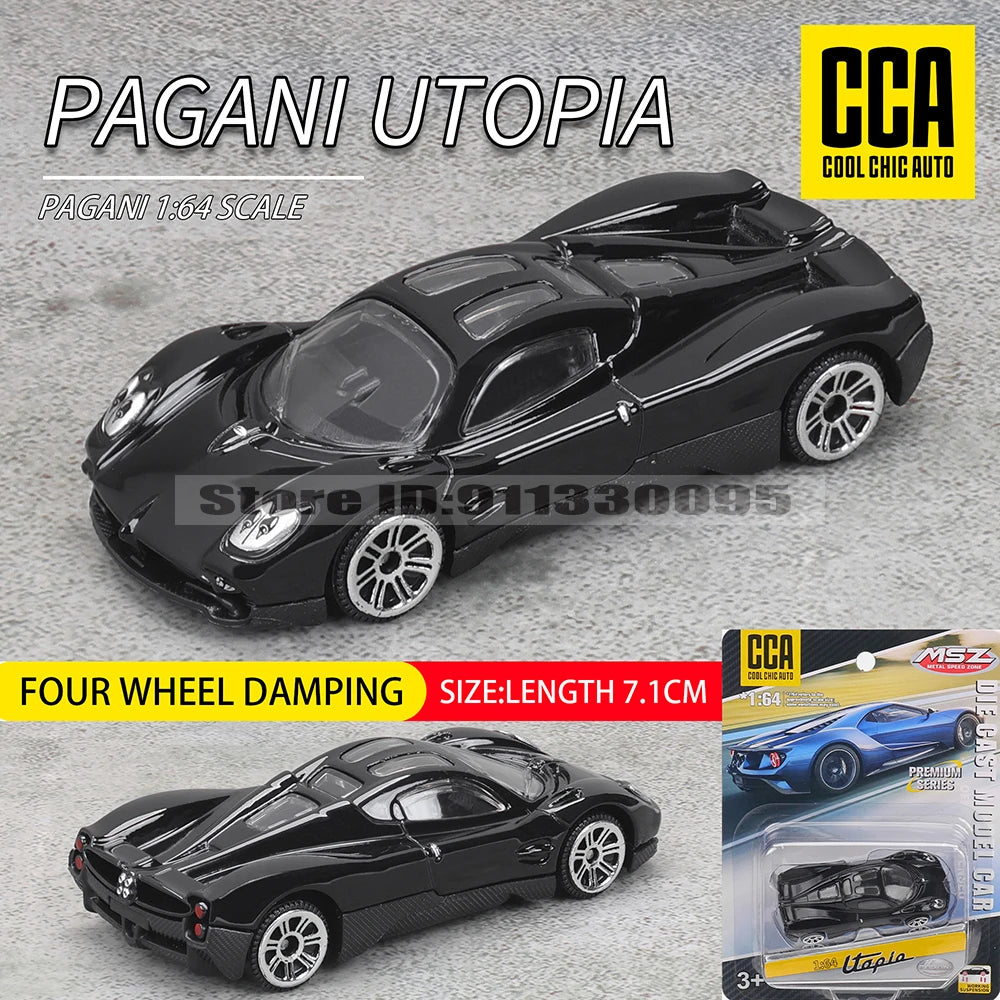 CCA MSZ 1:64 Porsche BMW AE86 Exquisite hanging model classic car static car model alloy die-casting car model collection toy