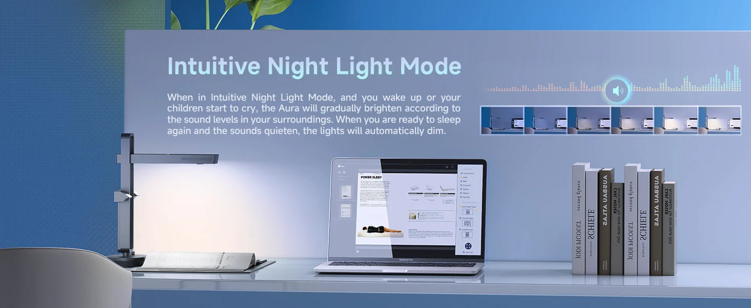 CZUR Aura Pro Portable Book Scanner Document Max A3 Size with Smart OCR Led Table Desk Lamp for Family Home Office