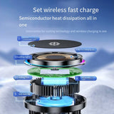 New X82 Cell Phone Radiator Semiconductor Cooling Wireless Charging Electromagnetic Suction Car Bracket Cooling Device