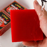 LKIAE Brand Tomato Fruit Scented Handmade Natural Bar Soap, For Face, Body, Whitening, Oil Control, Brightens, Shrinks Pores, 200g