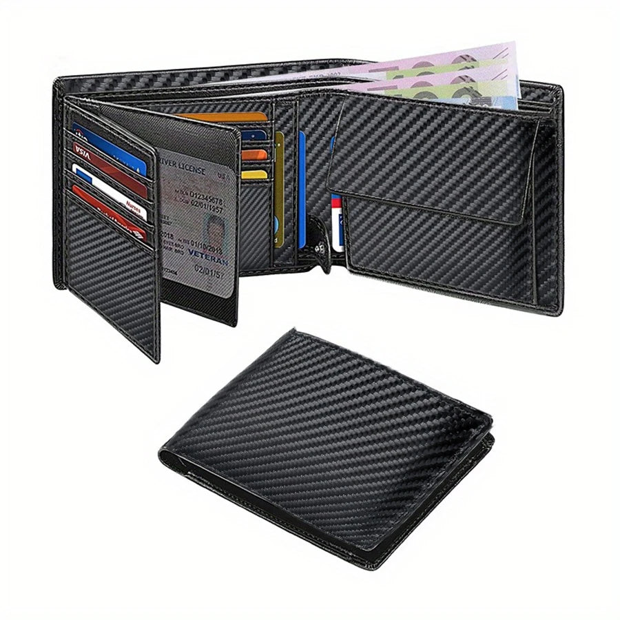 Wallets for Men Multi-functional RFID Blocking Slim Wallet with 15 Credit Card Holders