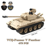 Military WW2 Tanks Tiger Sherman T34 Panzer Vehicle Airplane Army Soldier Weapons Model Building Block Brick Children Kids Toys