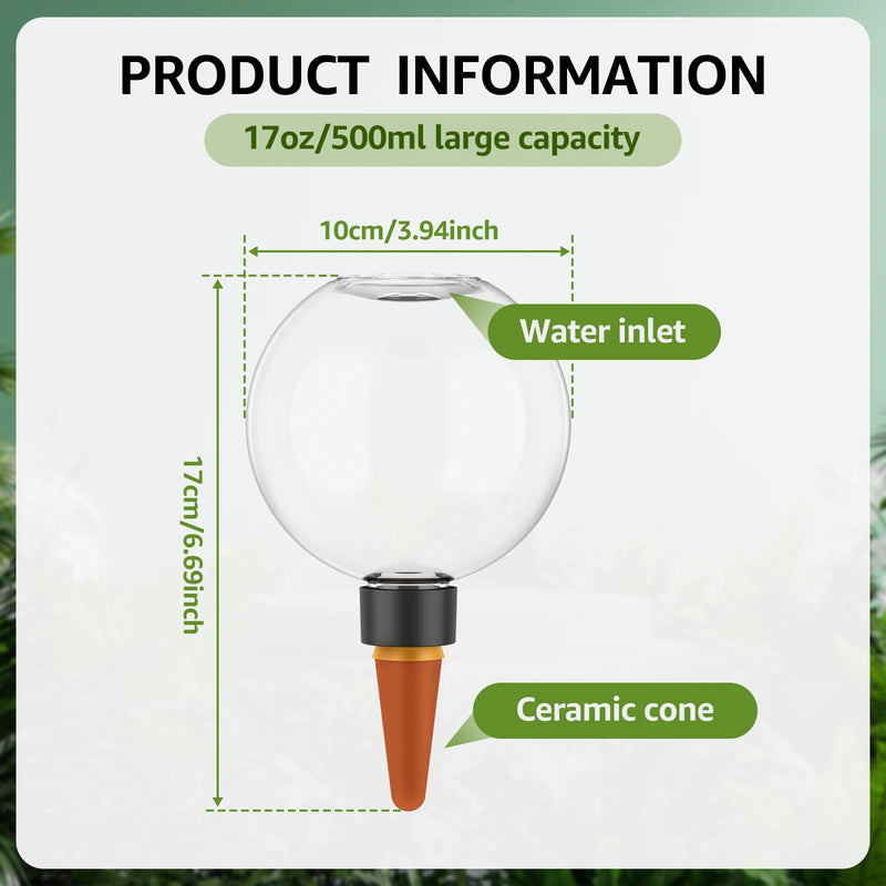 2/4Pcs 500ML Automatic Drip Irrigation System Self Watering Plant Watering Bulbs for Garden Flower Plants Watering Balls Devices