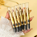 Eyeshadow Stick Pencil Waterproof Glitter Matte Eyeshadow 2 in 1 Pearly  Makeup High Pigmented Eyelid Under Crease Eyeshadow Pen
