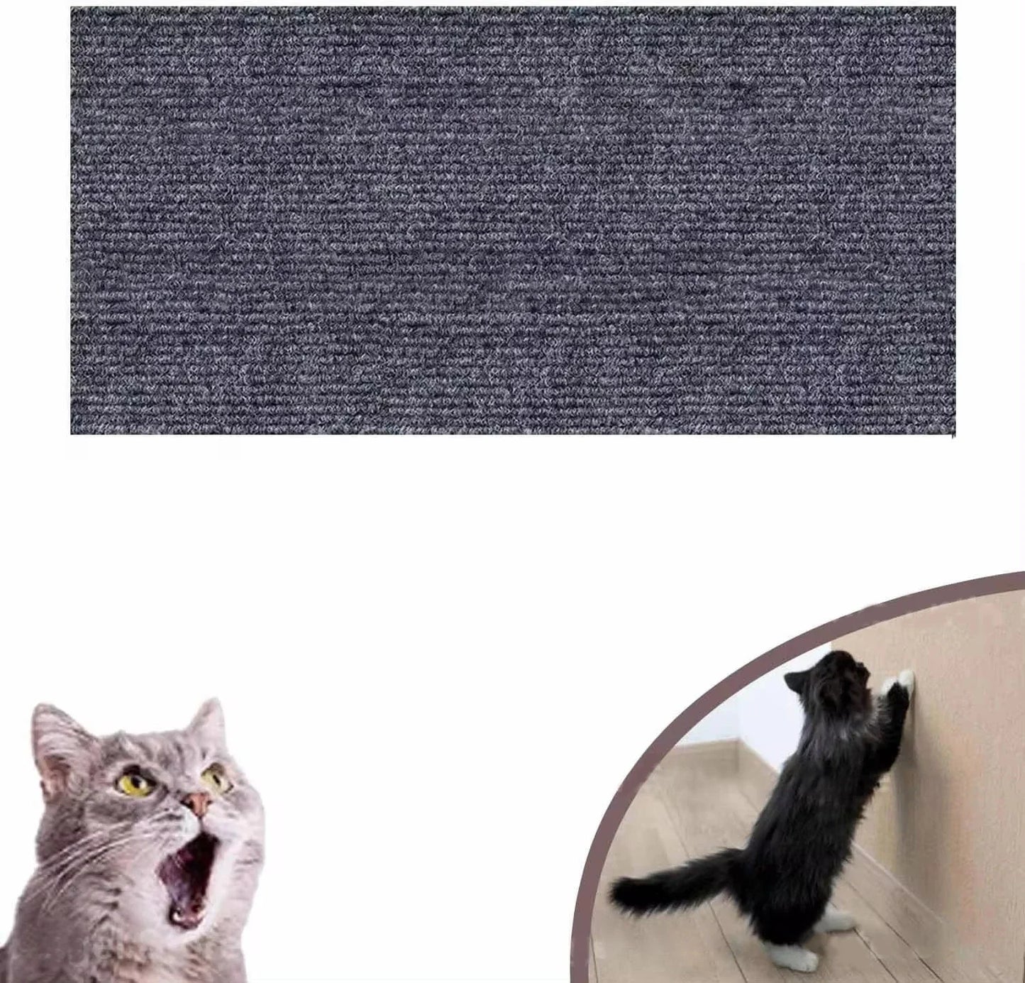 Self-Adhesive Carpet Cats Scratch Board Wall Anti Cat Scratch Sofa Diy Cats Scratch Board Sofa Protection Paws Sharpen Trimmable