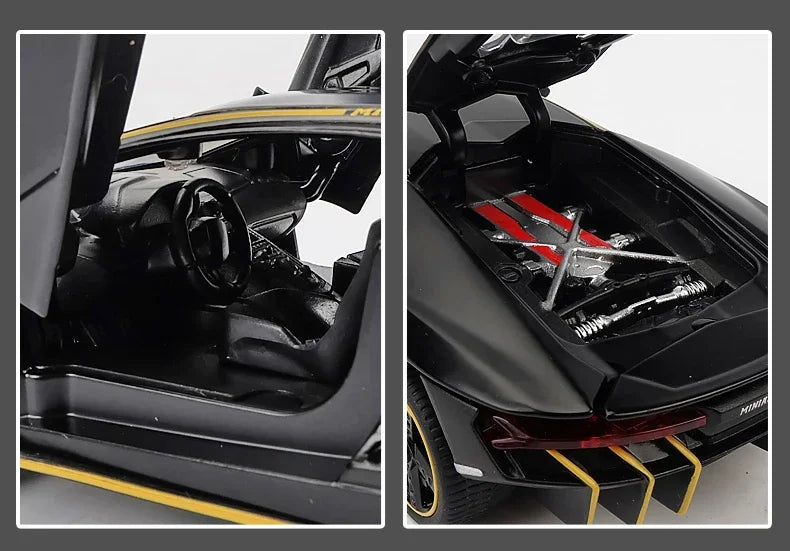 1:32 Lamborghinis LP770 LP750 Car Alloy Sports Car Model Diecast Sound Super Racing Lifting Tail Hot Car Wheel For Children Gift