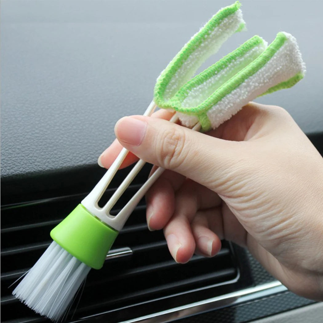 Ferramenta de limpeza de escova de carro, ar condicionado automático, limpador de persianas, limpeza interior, teclado, escova cega, acessórios de carro