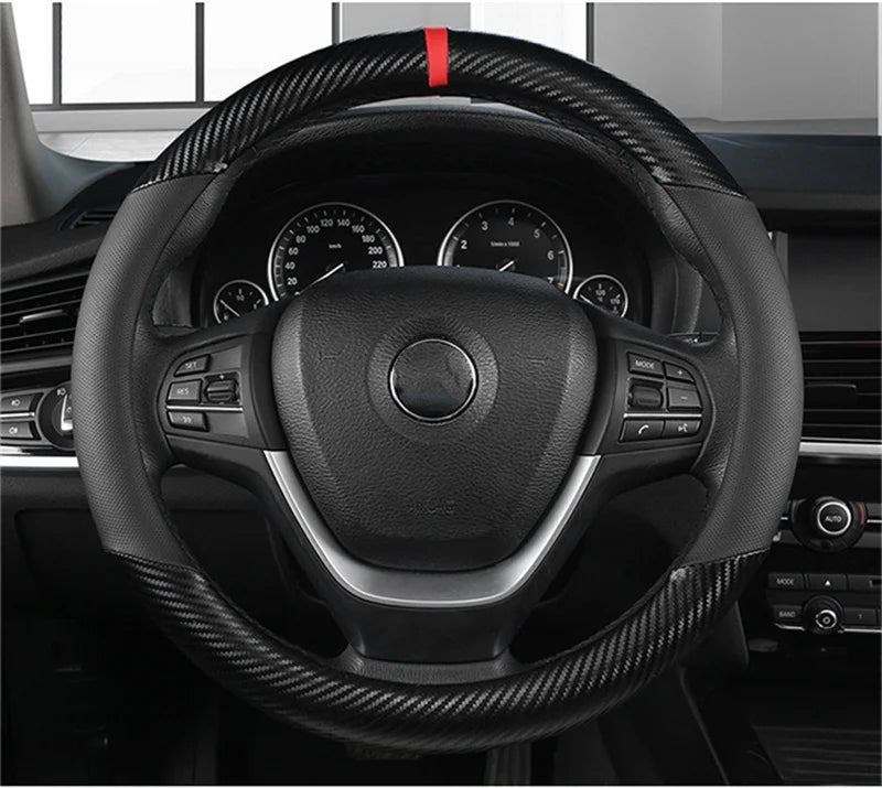 Fashion Universal Car Steering Wheel Cover Breathable Anti Slip Car Decoration Suitable 37-38cm Steering Wheel Cover Accessories