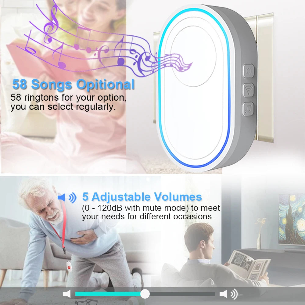 Botón de pánico de emergencia Topvico Tuya con wifi para personas mayores, alarma SOS, pulsera inalámbrica para cuidadores, buscapersonas, reloj, llamada, alerta de caídas