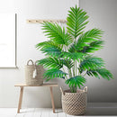 52-125cm/49.2in  Artificial Palm Tree Tropical Fake Plant Green Plastic Palm Leaf Branches Suitable for Home Garden Decoration