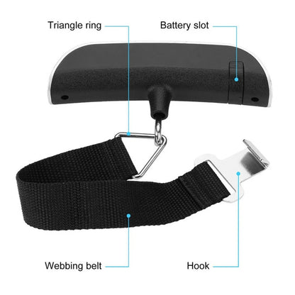 10g-50kg Portable Scale Digital LCD Display Electronic Luggage Hanging Suitcase Travel Weighs Baggage Bag Weight Balance Tools