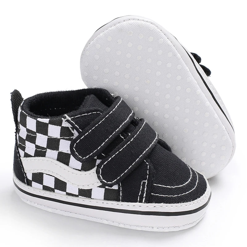 Newborn Baby Canvas Shoes Anti-slip Soft Baby Boy Girl Sneakers Casual Multi-Color Toddler First Walkers Crib Shoes