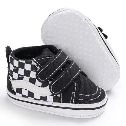 Newborn Baby Canvas Shoes Anti-slip Soft Baby Boy Girl Sneakers Casual Multi-Color Toddler First Walkers Crib Shoes