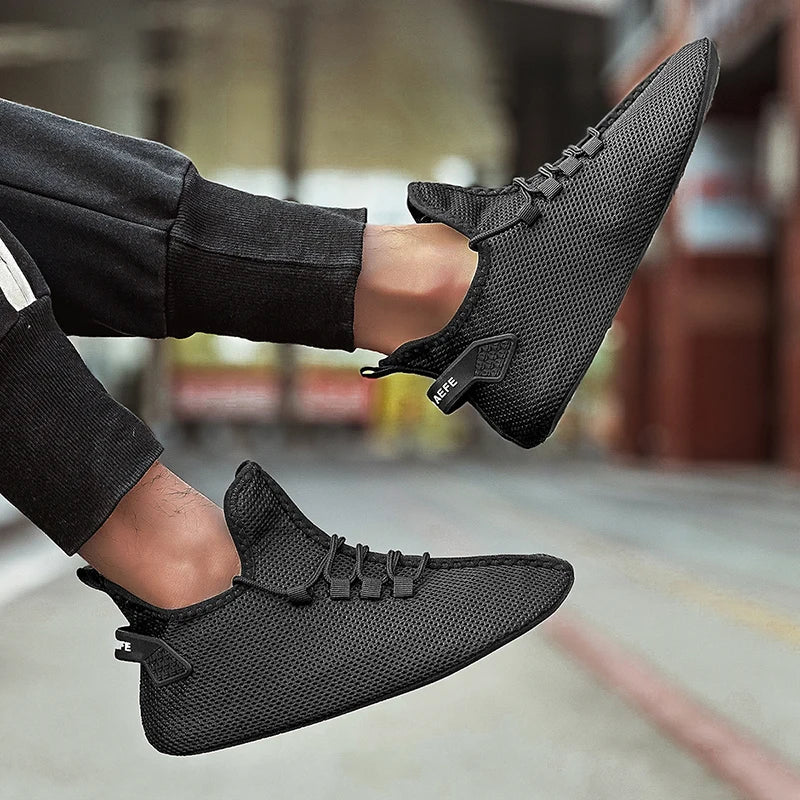 MAEDEF Mens Casual Shoes High Quality Lightweight Running Shoes Man Sneakers Lace Up Flats Shoes Male Outdoor Sports Tennis Shoe