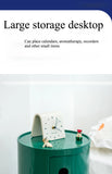 Nordic Ins Net Red Bedside Table Modern Minimalist White Round Creative Small Cabinet Mini Simple Plastic Side Cabinet 협탁