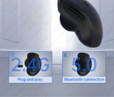 Dual Mode Wireless Computer Mice 1600 DPI Rechargeable Ergonomic Bluetooth Mouse For Laptop/Notebook/iPad/Tablet/Mac/Chromebook