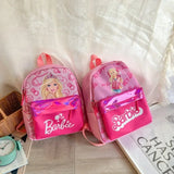 Kawaii Barbie Cartoon Anime Fashion Backpack Girl Barbie Princess Backpack Cute Kindergarten Kids Schoolbag Gift Toys