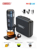 HiBREW Portable Coffee Machine for Car & Home, DC12V Espresso Coffee Maker Fit Nespresso Dolce Pod Capsule Coffee Powder H4A
