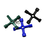 Electric control cabinet car elevator cross key wrench water meter valve key internal triangle wrench multi-purpose tool