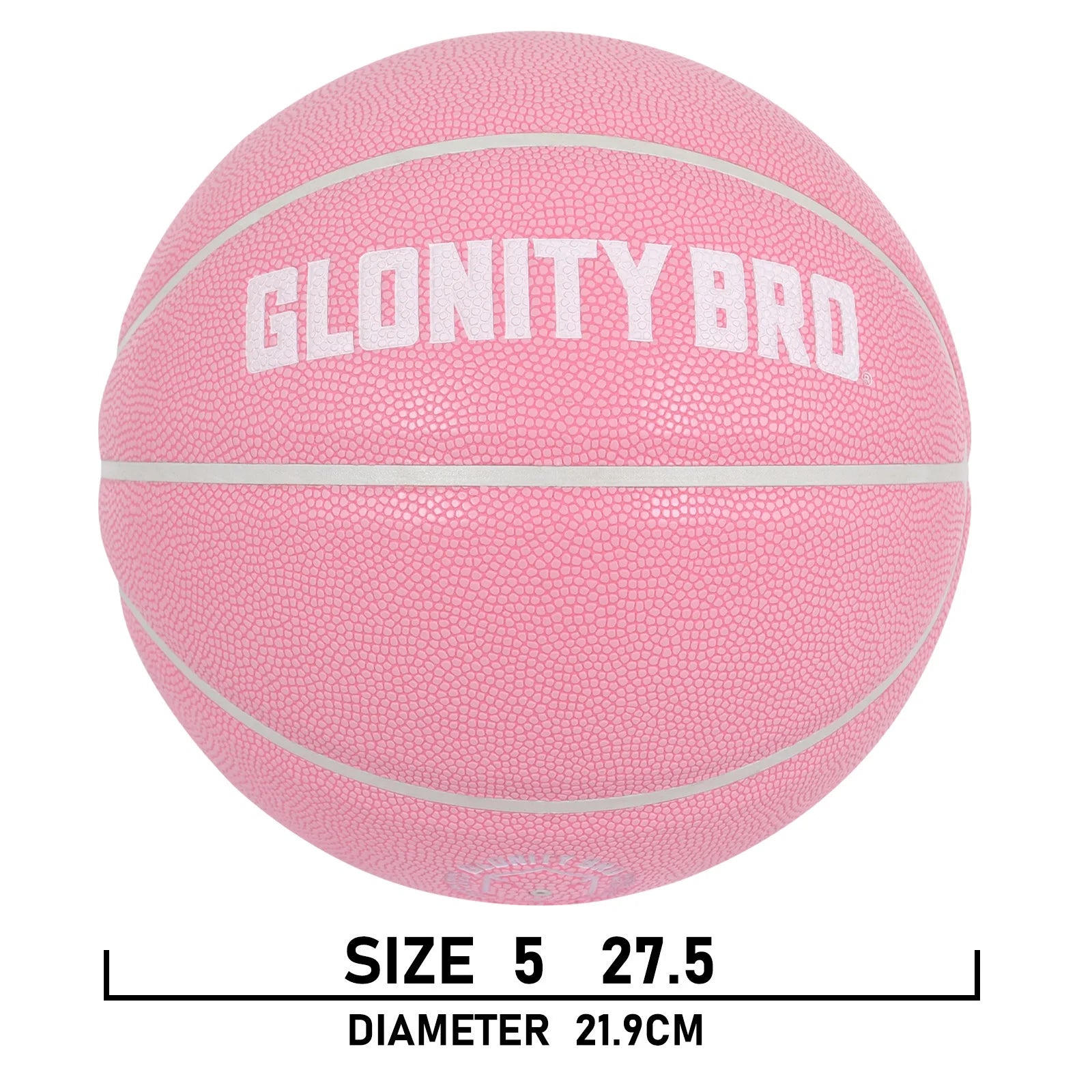 Women's Basketball Size 5, 6, 7 Pink Official Competition Children's Basketball Indoor Outdoor Standard Ball PU Non-slip Wear-resistant