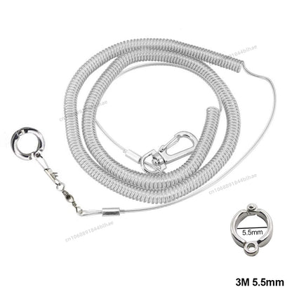 Bird foot Chain Parrot Anti-flying Traction Rope Bird Feet Bracelet Alloy Foot Ring Pet Bird Flying Travel Training Leash
