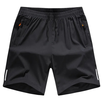 Verão dos homens shorts de seda gelo correndo ginásio esporte shorts secagem rápida respirável praia calça curta fitness jogging legal casual roupas esportivas