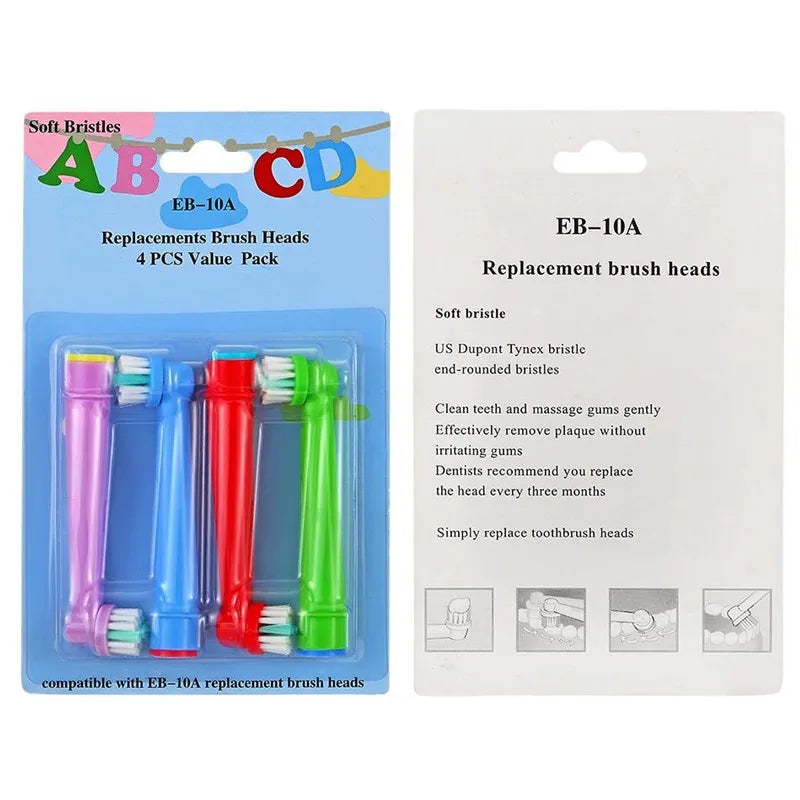 Oral B Electric Toothbrush Children Rotary Clean Soft Bristle 2 Min Timer Waterproof Teeth Brush with Replacement Brush Refill