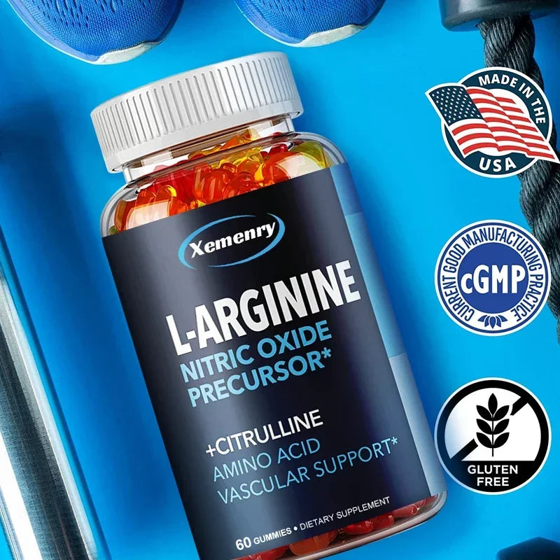 Arginine Supplement Gummies, Nitric Oxide Supplement with L-Citrulline, Citrulline and Essential Amino AcidsSupplement