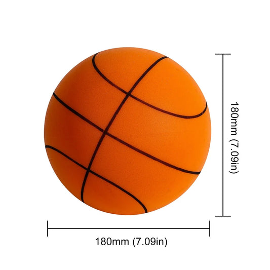18/21/24 Solid Silent Basketball Kid Indoor Silent Sponge Elastic Little Leather Ball Lightweight 3/5/7 Inch Children Sports Toy