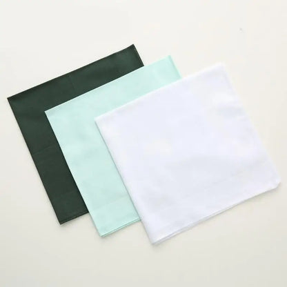 Men High Quality Cotton Handkerchief To Send Elders Square Scarf Retro Napkin Soft Sweaty Women Quick Drying Pocket Handkerchief