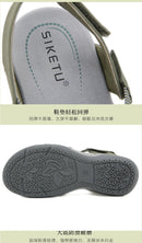 New 2025 Sports Sandals Rubber Velcro Large Size Women's Shoes Casual Comfortable Breathable Simple Summer Middle-Aged People