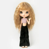Blythe Clothing Fashion Vest Tops Denim Shorts Casual Pants Belt Multicolor for Licca Azones Ob22 24 Ker YMY Doll Accessories