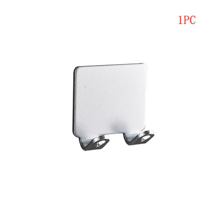 ¡Oferta! 1/2/3/5 piezas de soporte para maquinilla de afeitar de aluminio para hombre, gancho de almacenamiento, estante de pared, estante para maquinillas de afeitar, accesorios de baño y cocina.