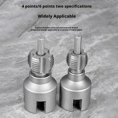 DN15 DN20 Pipe Threading Tool Hex Shank Die Internal External Threads 1/2&3/4 Water Pipes PPR PVC MPP Manganese Steel Detachable