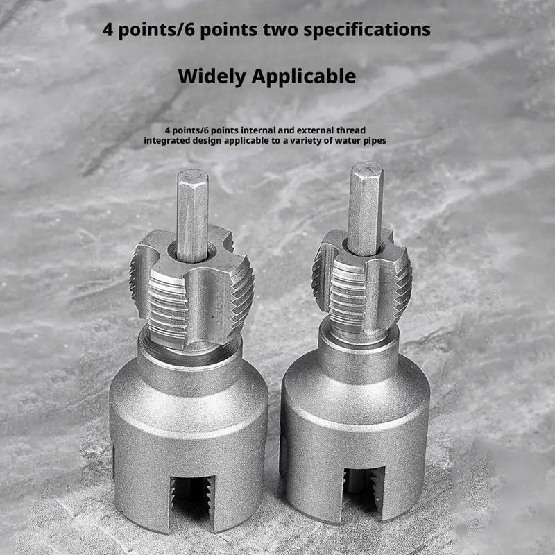 DN15 DN20 Pipe Threading Tool Hex Shank Die Internal External Threads 1/2&3/4 Water Pipes PPR PVC MPP Manganese Steel Detachable