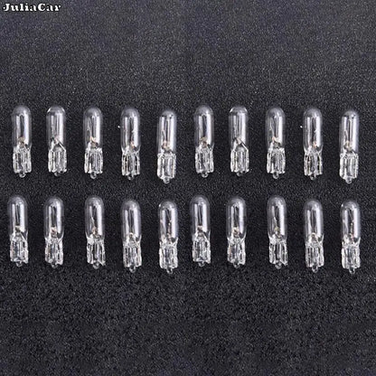 20Pcs Halogen T5 W2W Bulb 12V Car Instrument Lights Dashboard Bulb Auto Interior Warnning Light