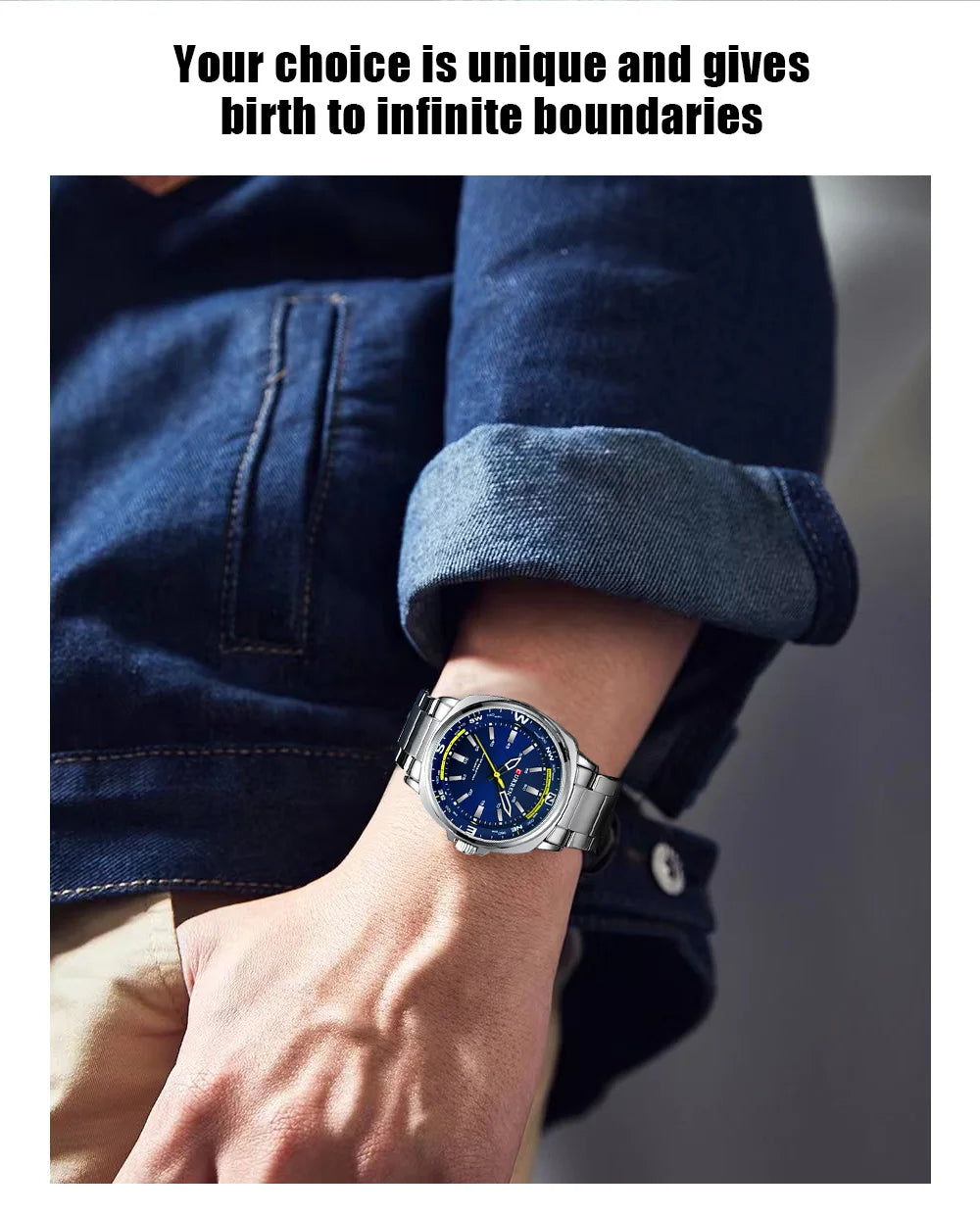 CURREN 8455 Men's Quartz Watch Large Dial Waterproof Stainless Steel Strap Casual Business Elegant Watches for Men Reloj Hombre