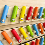 DIY Montessori  Busy Board Material Accessories Rainbow Card Water Pipe Aid Early Education Learning Skill Toy Wooden Toys Gifts